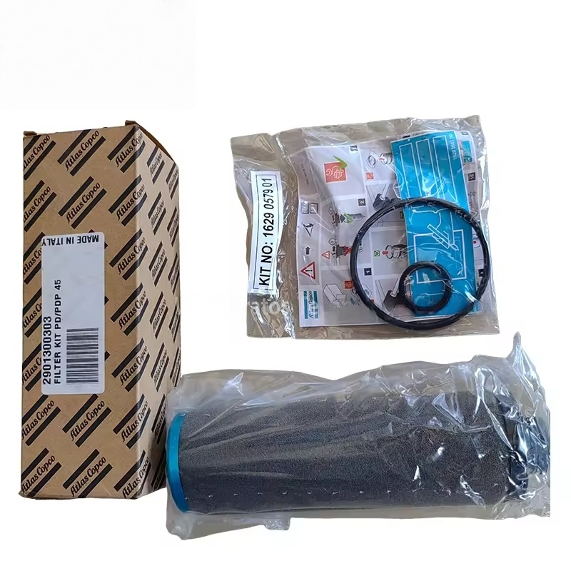 এটলাস কপকো 2901300303 ফিল্টার কিট পিডি পিডিপি 45 এয়ার কমপ্রেসার অপরিষ্কার পরিস্রাবণ উচ্চ নির্ভুলতা সহজ ইনস্টল কমপেনার এন লাইন