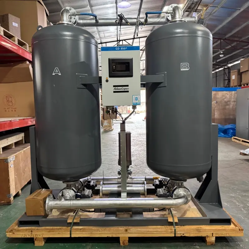 Atlas Copco CD850+ ডেসিক্যান্ট অ্যাডসর্পশন এয়ার ড্রায়ার Atlas Copco এয়ার ড্রায়ার জেনুইন