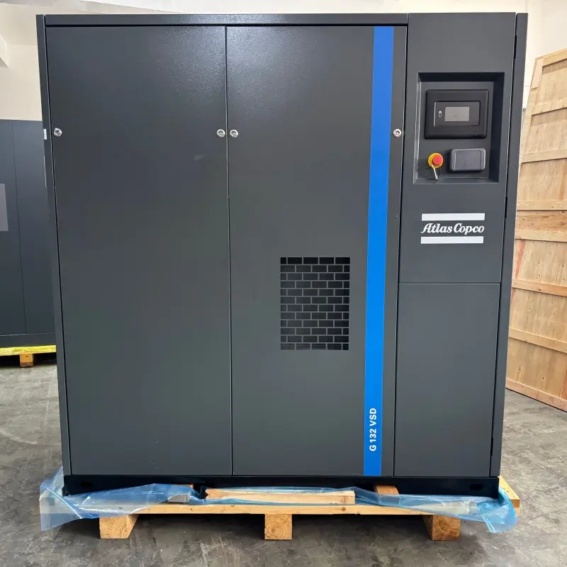 Atlas Copco G132VSD তেল ইনজেক্টেড স্ক্রু কম্প্রেসার 400V 50HZ পরিবর্তনশীল স্পিড ড্রাইভ