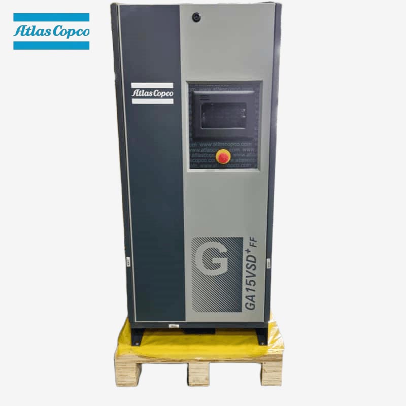Atlas Copco GA15 VSD Plus FF 15kW 20HP ভেরিয়েবল স্পিড অয়েল-ইনজেক্টেড স্ক্রু এয়ার কমপ্রেসার ইন্টিগ্রেটেড ড্রায়ার