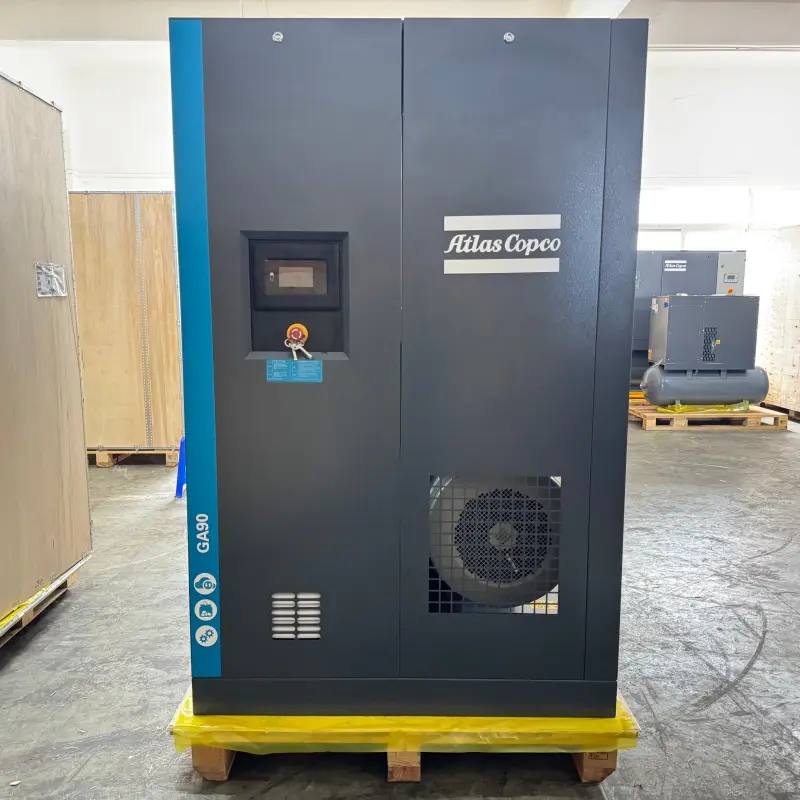 Atlas Copco GA90 90 kW 125 HP তেল ইনজেক্টেড রোটারি স্ক্রু কম্প্রেসার জেনুইন