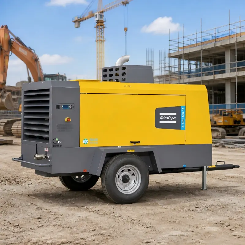 Atlas Copco X-Air+600-17 পোর্টেবল ডিজেল কম্প্রেসার 154kW জেনুইন