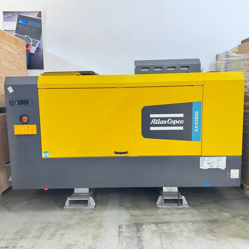 Atlas Copco XAXS600 পোর্টেবল ডিজেল স্ক্রু এয়ার কম্প্রেসার মাইনিং ড্রিলিং জেনুইন